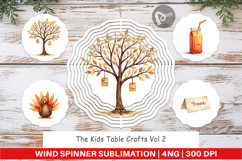 Wind Spinner Watercolor Kids Table Crafts Product Image 1