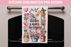 Mother&#039;s Day Kitchen Towel - Mother&#039;s Day Sublimation PNG Product Image 4