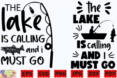 The Lake Is Calling And I Must Go SVG | Fishing SVG | Fish Product Image 2