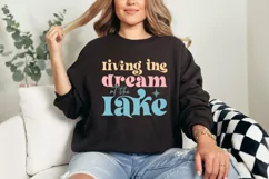 Living The Dream At The Lake SVG, Summer SVG Design Product Image 3