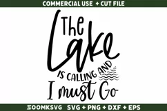 The lake is calling and I must go SVG | Funny Fishing SVG Product Image 2