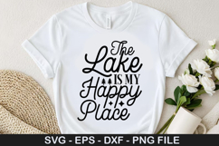 Lake Quotes SVG Design - What Happens at the Lake Stays at Product Image 2