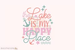 Lake SVG T-shirt Design, Lake PNG Product Image 1