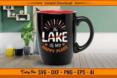 The Lake Is My Happy Place Summer SVG Design Product Image 3