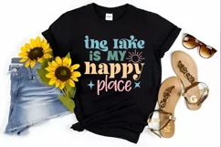 The Lake Is My Happy Place SVG, Summer SVG Design Product Image 3