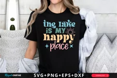 The Lake Is My Happy Place SVG, Summer SVG Design Product Image 2