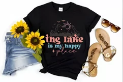 The Lake Is My Happy Place SVG, Summer SVG Design Product Image 2