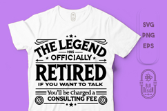 The Legend Has Retired | Senior Design | Sarcastic Saying Product Image 1