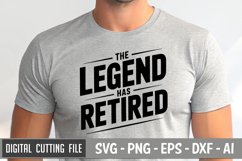 The Legend Has Retired SVG| Father&#039;s day SVG | Father&#039;s day Product Image 1
