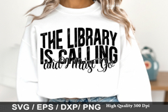 The Library is Calling and I Must - Reading SVG Design Product Image 1