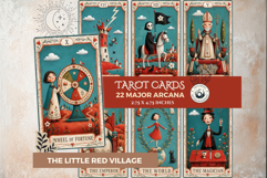 The Little Red Village Tarot Whimsical Folk Major Arcana Product Image 1