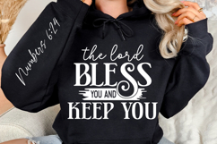 The Lord Bless You And Keep Sleeve SVG Design Product Image 3