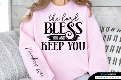 The Lord Bless You And Keep Sleeve SVG Design Product Image 1