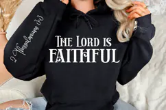 The Lord Is faithful Sleeve SVG Design, Bible Quotes SVG Product Image 3