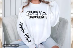 The Lord Is Gracious And - Christian Sleeve T-Shirt Design Product Image 3