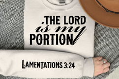 The Lord Is My Portion Sleeve SVG Design Product Image 3