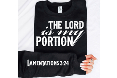 The Lord Is My Portion Sleeve SVG Design Product Image 2