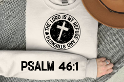 The Lord Is My Refuge Sleeve SVG Design Product Image 3