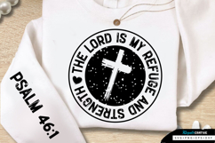 The Lord Is My Refuge Sleeve SVG Design Product Image 1
