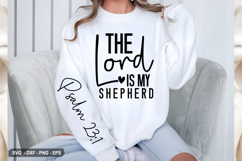 The Lord Is My Shepherd - Christian Sleeve T-Shirt Design Product Image 3