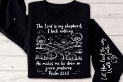 The Lord Is My Shepherd SVG PNG, Bible Verse, Faith SVG Product Image 9