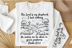 The Lord Is My Shepherd SVG PNG, Bible Verse, Faith SVG Product Image 10