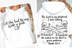 The Lord Is My Shepherd SVG PNG, Bible Verse, Faith SVG Product Image 1