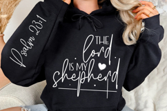 The Lord Is My Shepherd Sleeve SVG Design, Bible Quotes SVG Product Image 3