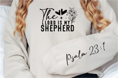 The Lord is my shepherd Sleeve SVG Product Image 2