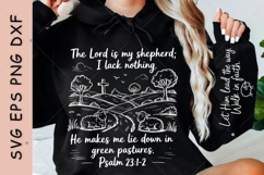 The Lord Is My Shepherd SVG PNG, Bible Verse, Faith SVG Product Image 4