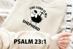 The Lord is My Shepherd sleeve SVG, Christian faith SVG Product Image 1