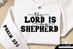 The Lord Is My Shepherd Sleeve SVG Design Product Image 1