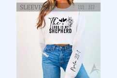 The Lord is my shepherd Sleeve SVG Product Image 1