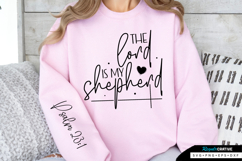 The Lord Is My Shepherd Sleeve SVG Design, Bible Quotes SVG Product Image 1
