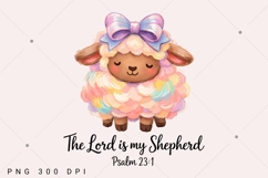 The Lord is my Shepherd PNG, Christian Easter PNG, Easter Product Image 1