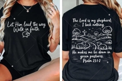 The Lord Is My Shepherd SVG PNG, Bible Verse, Faith SVG Product Image 5