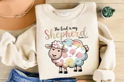 The Lord Is my Shepherd PNG, Christian Easter PNG Product Image 3