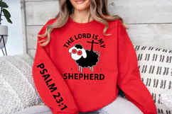 The Lord is My Shepherd sleeve SVG, Christian faith SVG Product Image 2