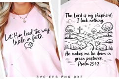 The Lord Is My Shepherd SVG PNG, Bible Verse, Faith SVG Product Image 7