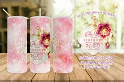 The Lord is My Strength 20oz Christian Tumbler Product Image 1