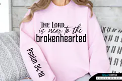 The Lord Is Near Sleeve SVG Design, Bible Quotes SVG Product Image 1