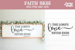 The Lord's Love Never Ends SVG