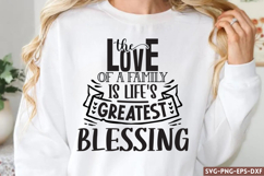 The love of a family SVG, Family Quotes SVG Product Image 1