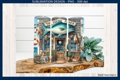 Lucky Fisher 20oz Straight Tumbler Wrap, Sublimation PNG Product Image 1