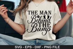 The man behind the bump SVG - Pregnancy Design Product Image 1