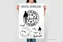 The Man Behind The Bump | New Dad SVG | Dad to Be SVG Files Product Image 2