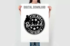 The Man Behind The Bump | New Dad SVG | Dad to Be SVG Files Product Image 3