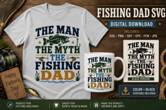 The Man The Myth The Fishing Dad SVG,, Dad Fishing svg, Product Image 3