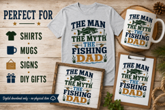 The Man The Myth The Fishing Dad SVG,, Dad Fishing svg, Product Image 4