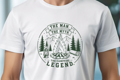 Campfire Legend SVG for Cricut, The Man The Myth The Legend Product Image 2